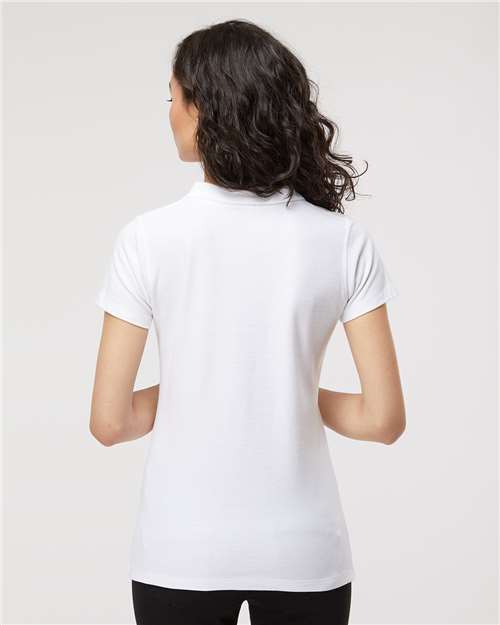 M&O Women's Ringspun Pique Polo 7600