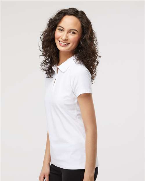 M&O Women's Ringspun Pique Polo 7600