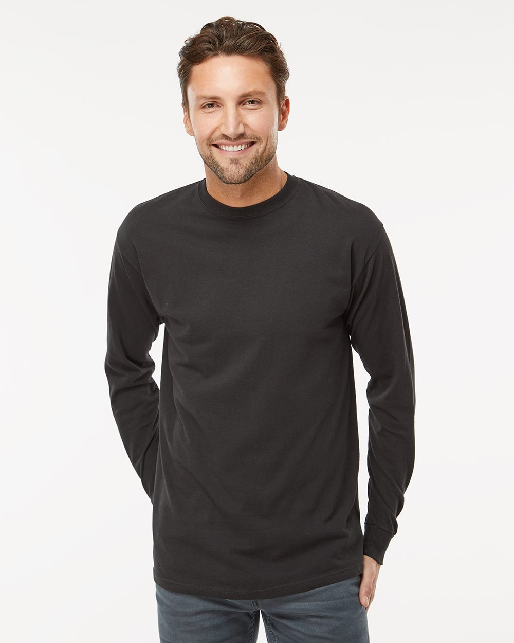 M&O Unisex Gold Soft Touch Long Sleeve T-Shirt 4820