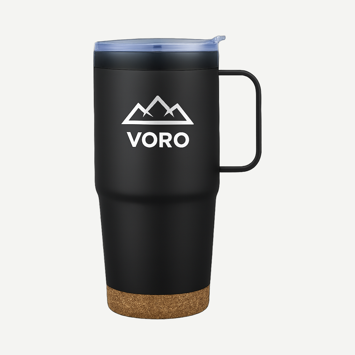 Akira Travel Mug w/Cork Bottom - 24oz - Black | Limitless Toronto