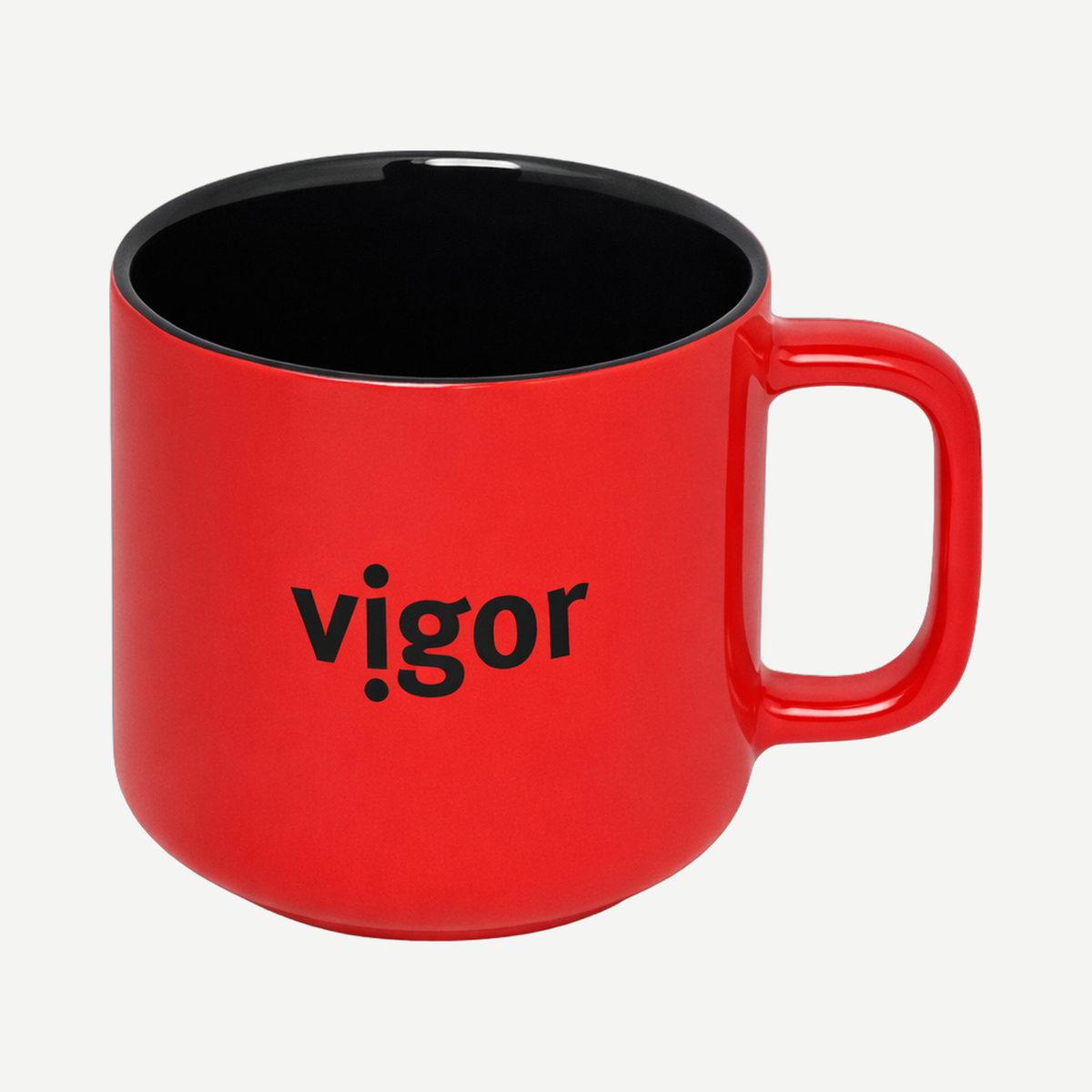 Bowery 400 ml (13.5 oz) Stoneware Mug - Red | Limitless Toronto
