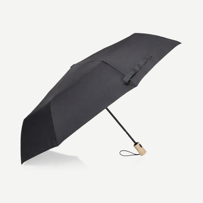 Choc Compact Bamboo Handle Umbrella