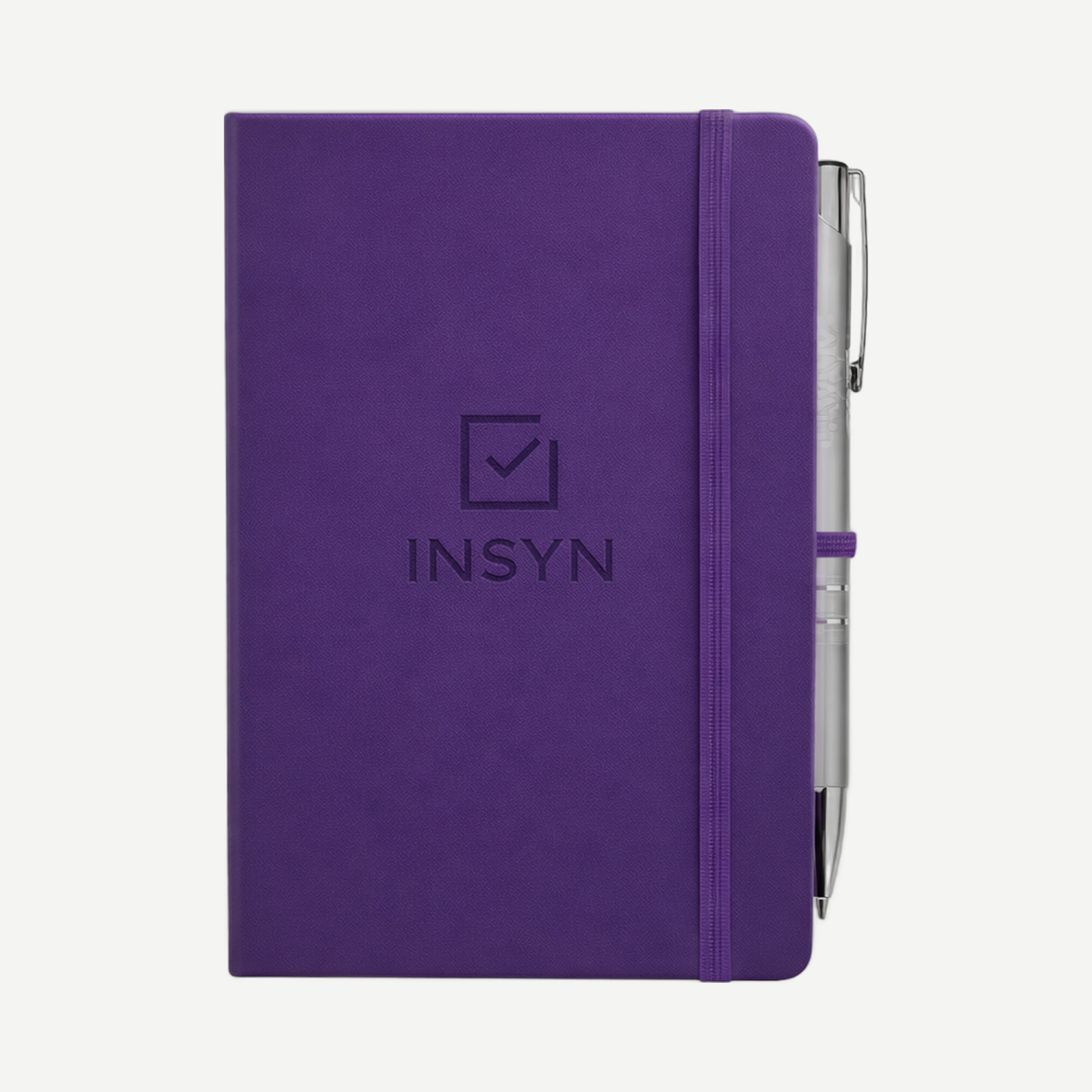 Cool Journal/Clicker Pen - (M) - Purple/Silver | Limitless Toronto