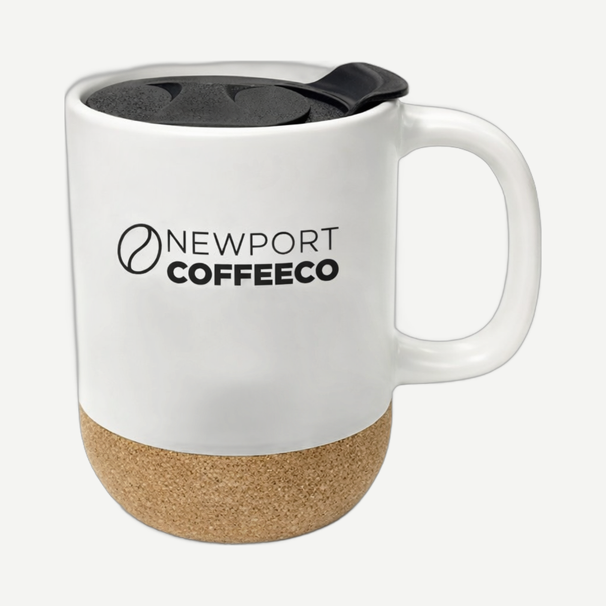 Cork Bottom Ceramic Mug With Lid | Limitless Toronto