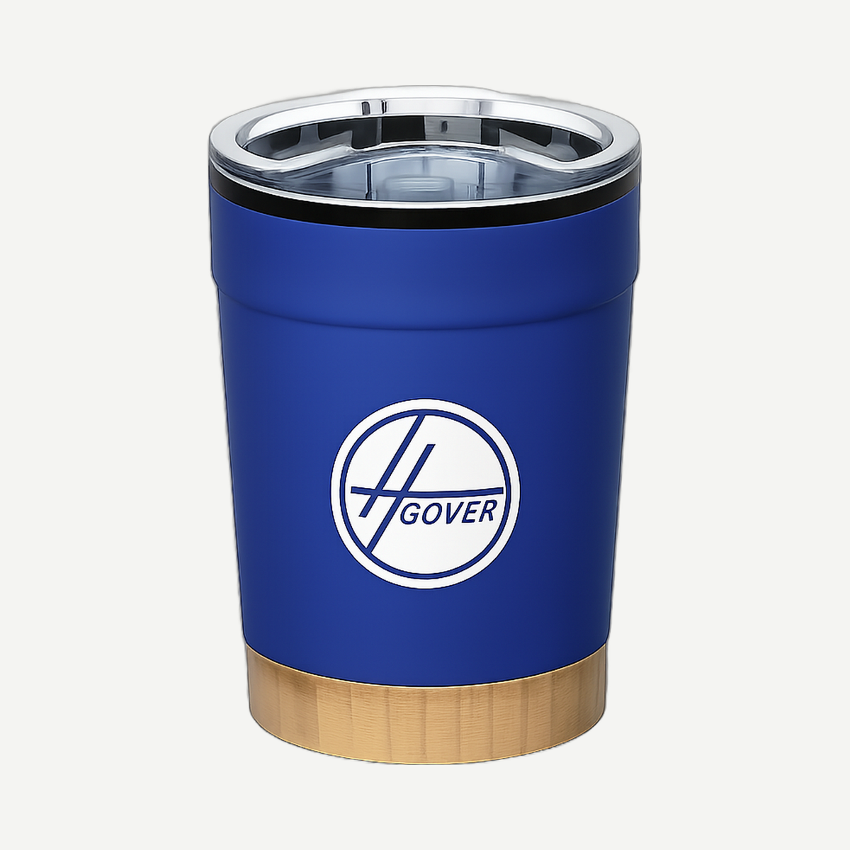 Eduardo Double Wall Tumbler w/Bamboo Base - 12oz - Blue | Limitless Toronto