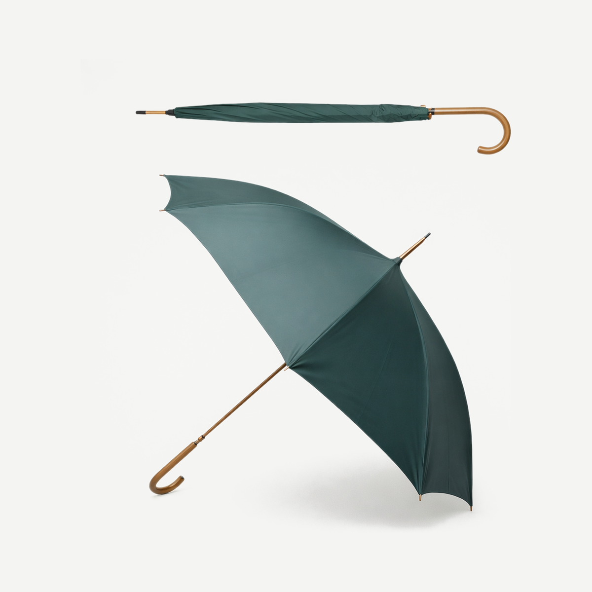 Executive Umbrella - 48" Arc With Hook Handle - Dark Green | Limitless Toronto