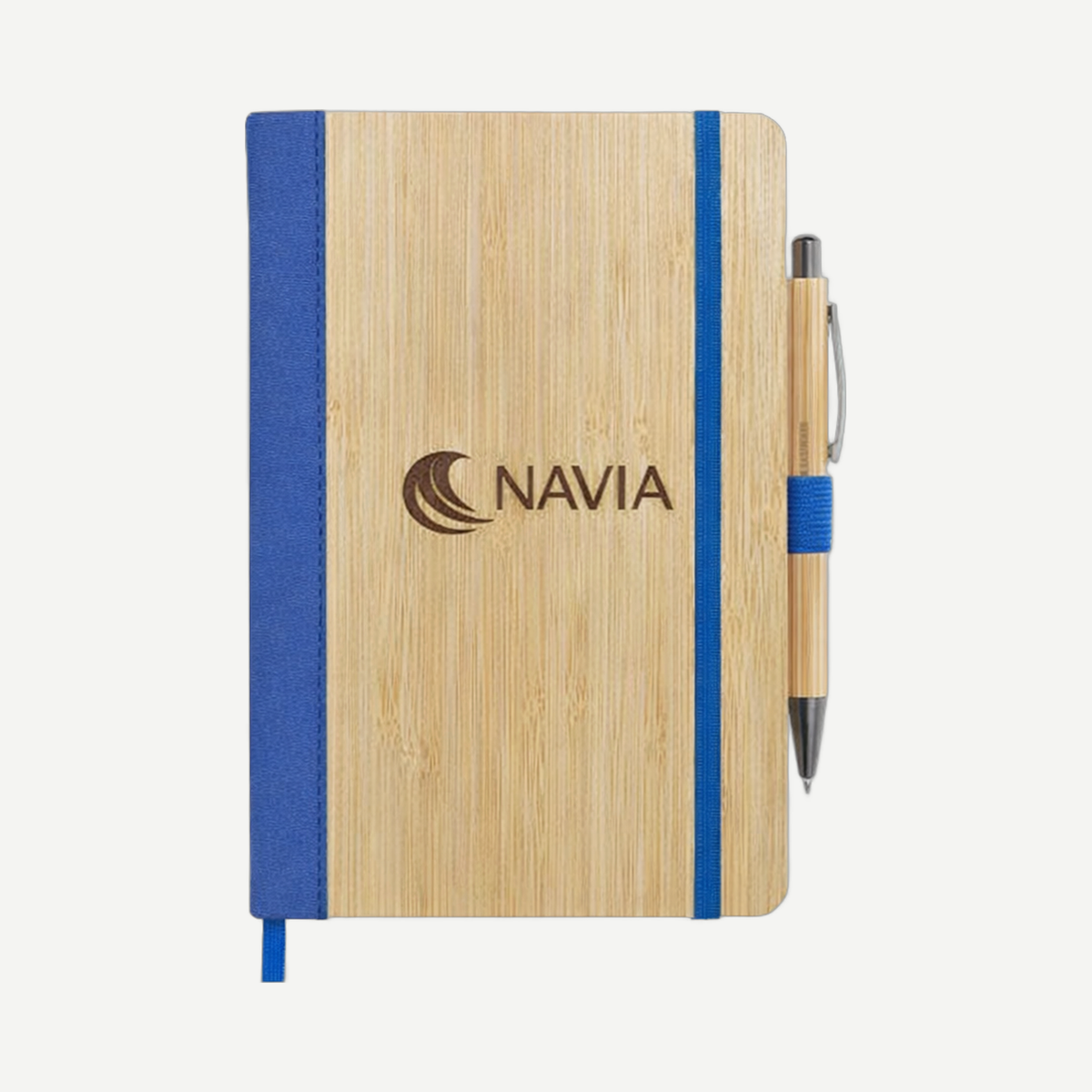 Forleo Bamboo Notebook/Lucky Pen - Blue / Gun Metal | Limitless Toronto