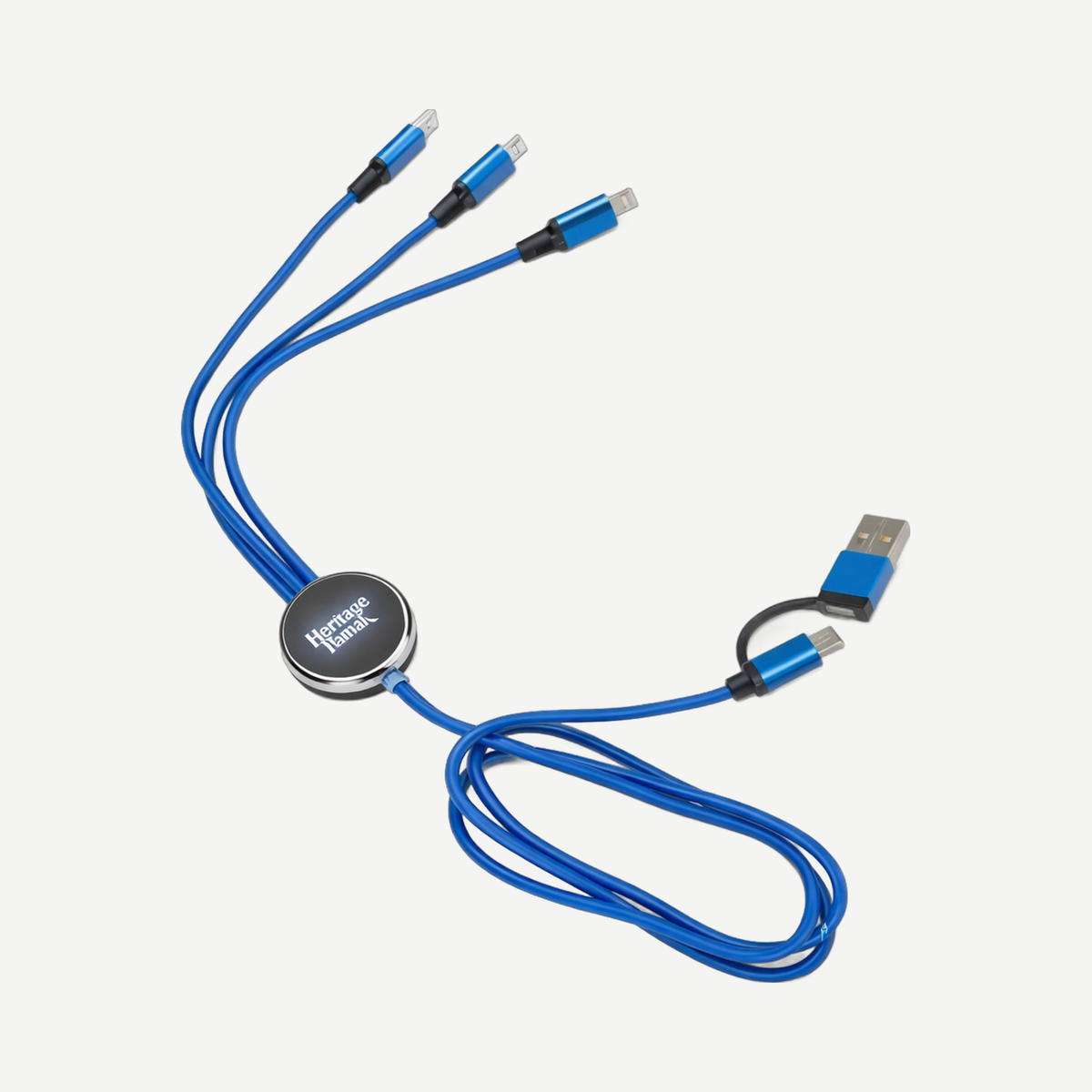 Fuller Light-Up Multi-Charge Cable - Blue | Limitless Toronto