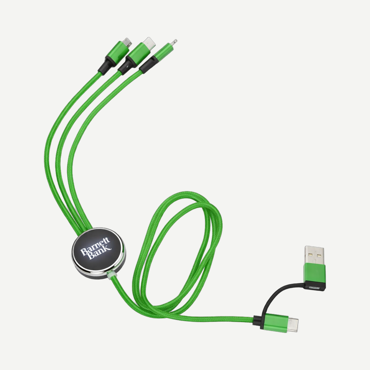 Fuller Light-Up Multi-Charge Cable - Green | Limitless Toronto