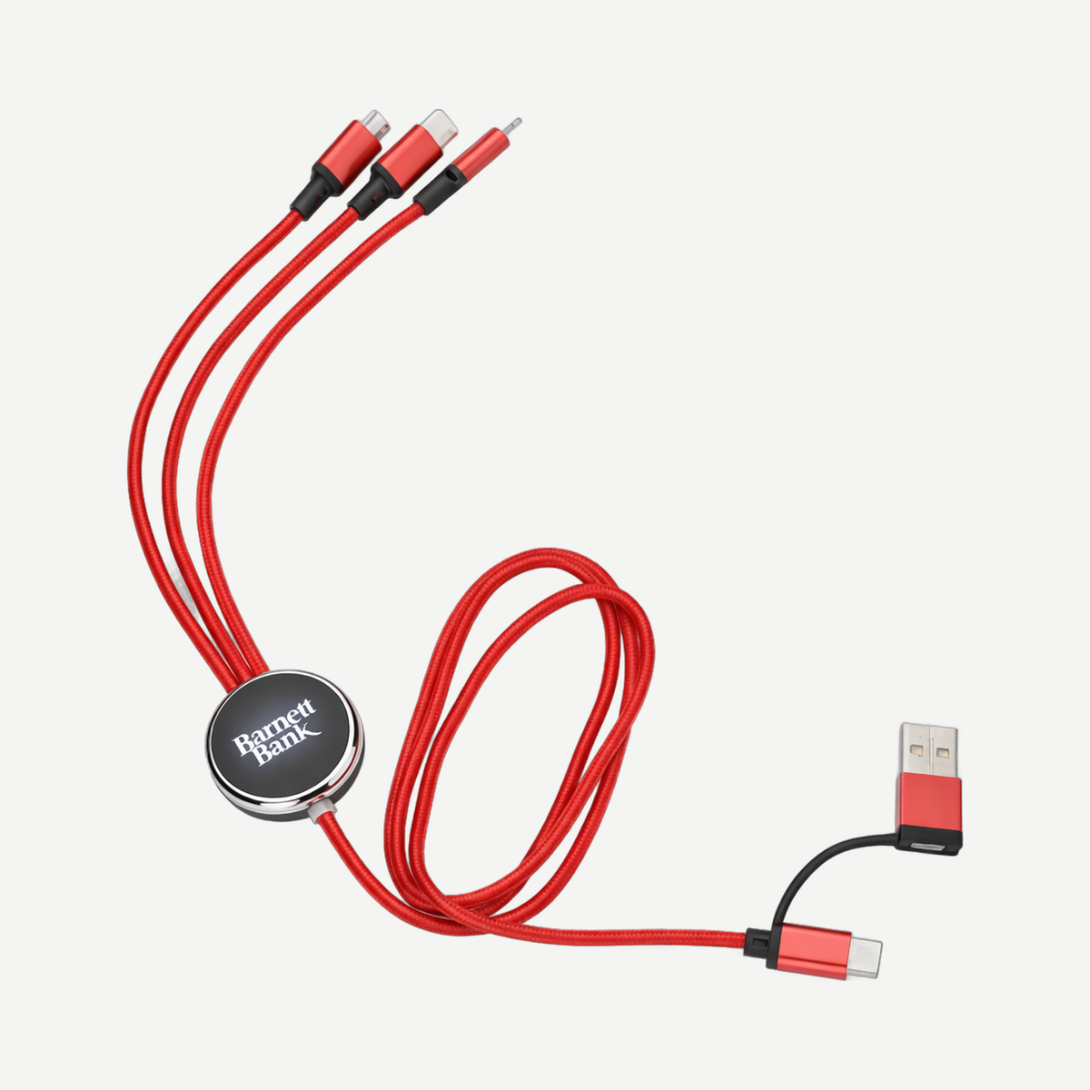 Fuller Light-Up Multi-Charge Cable - Red | Limitless Toronto