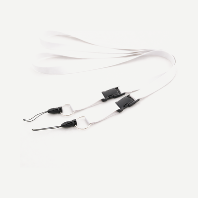 Heat Transfer Polyester Neck Lanyard, White