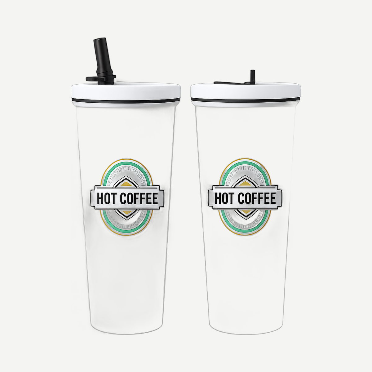 Kemble Stainless Steel Straw Tumbler 750 ml (25 oz) - White | Limitless Toronto