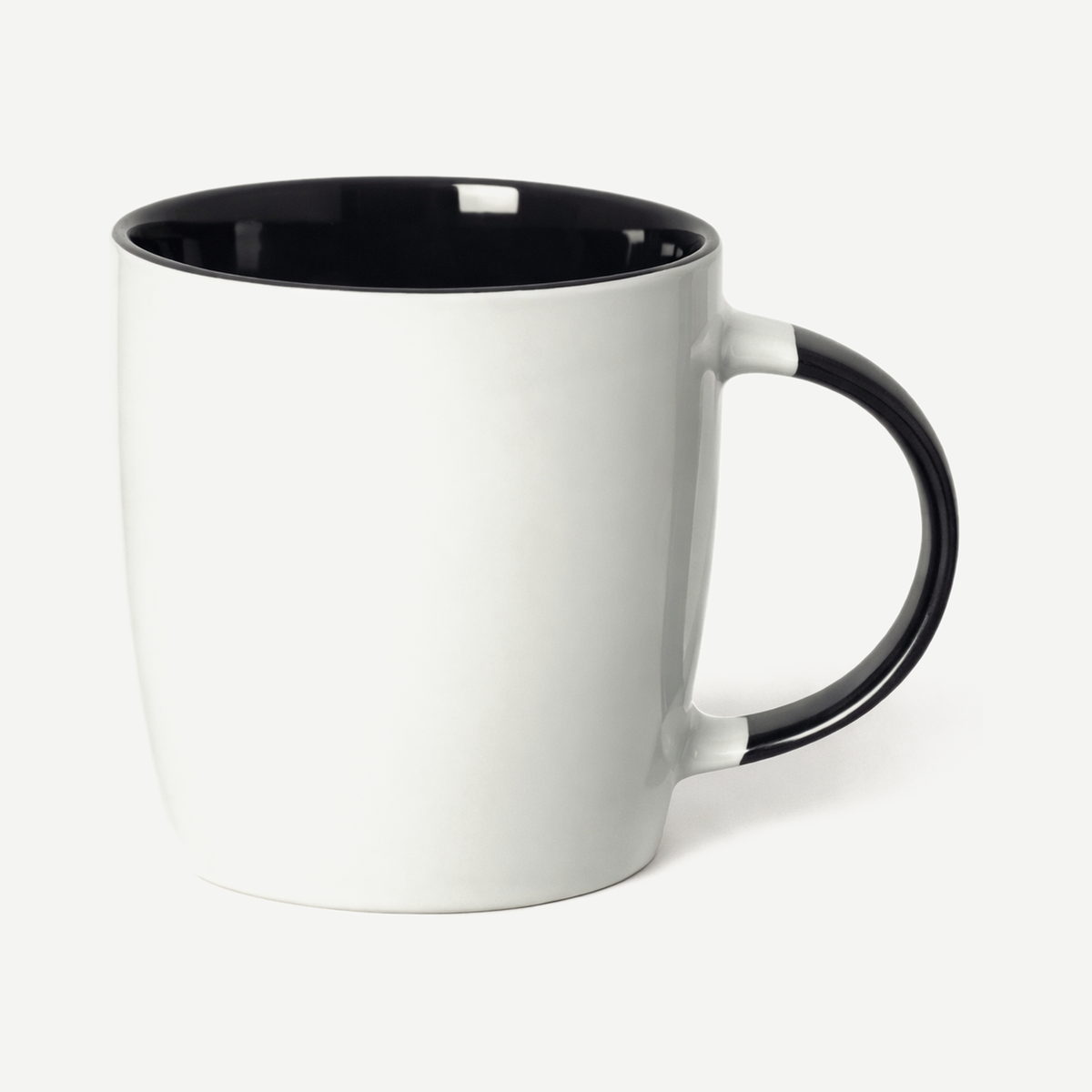 Koho 350 ml (12 oz) Mug With Coloured Handle - Black | Limitless Toronto