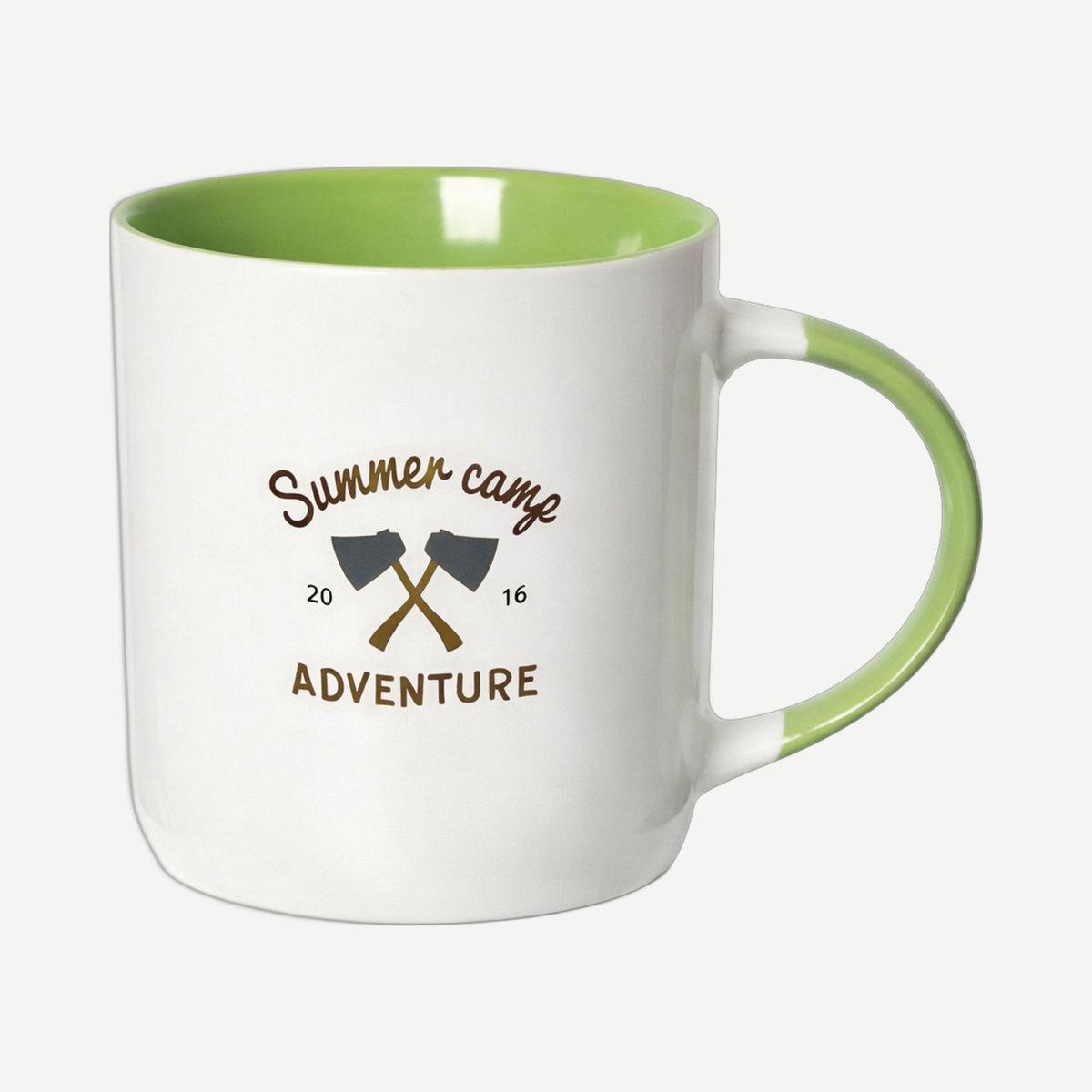 Koho 350 ml (12 oz) Mug With Coloured Handle - Lime Green | Limitless Toronto