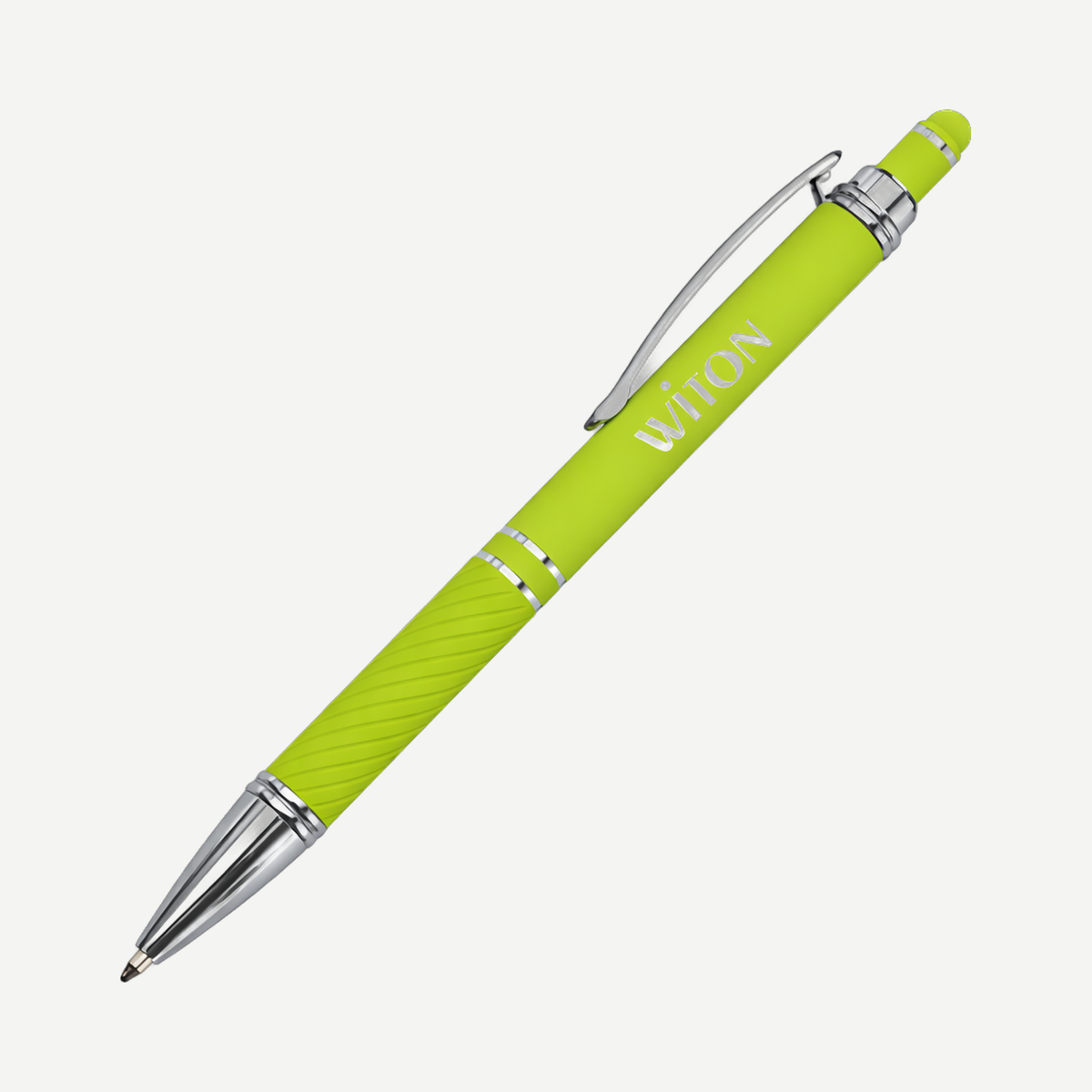Lewis Metal Pen with Stylus - Lime Green | Limitless Toronto