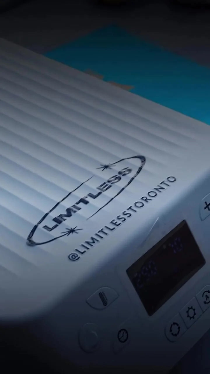 Close-up of the on-site printer