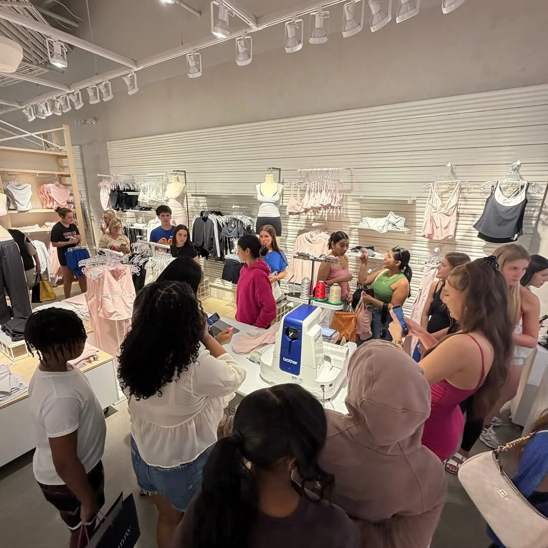 Shoppers at the store opening