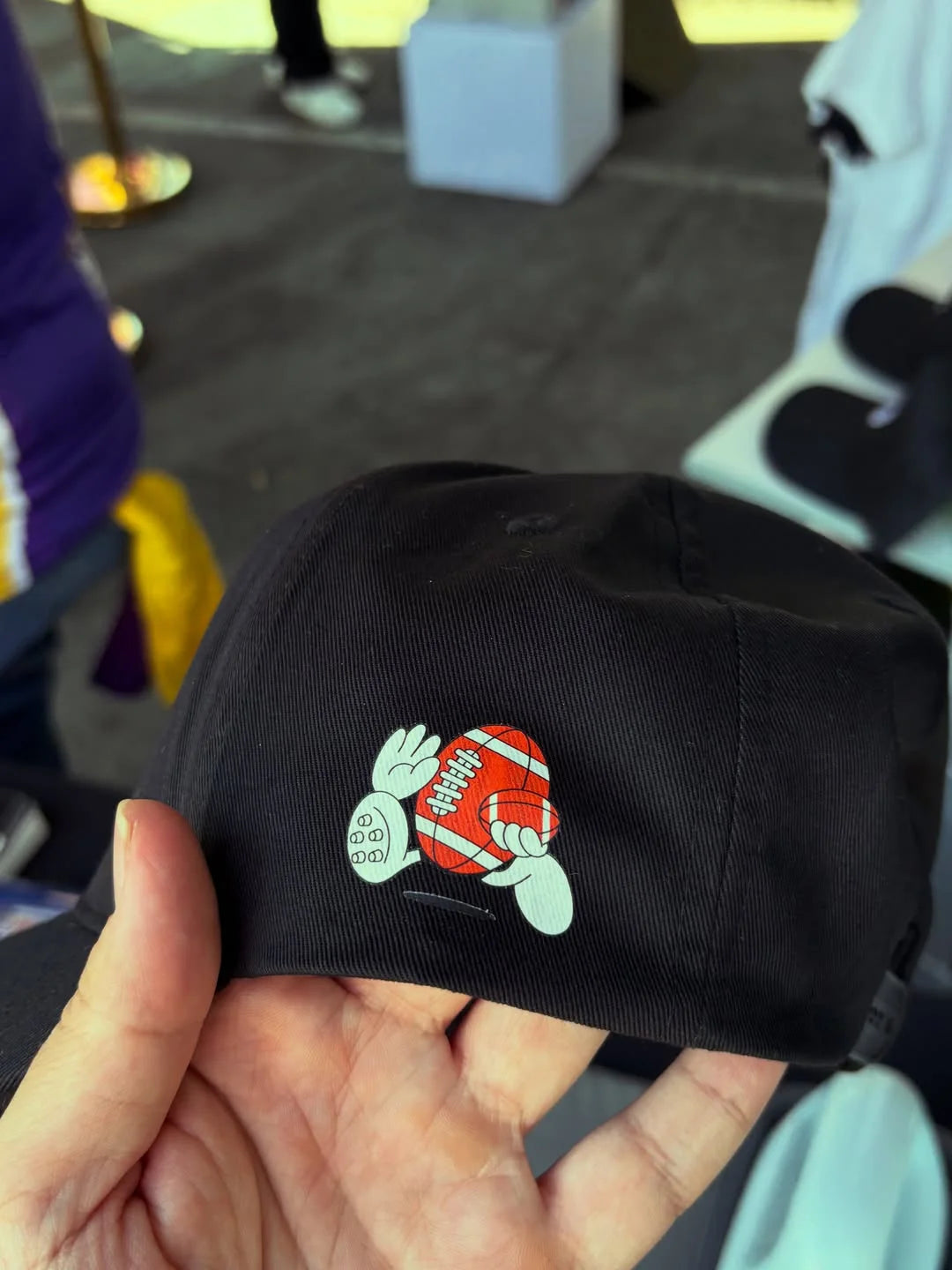 Black cap with The GIST basketball character