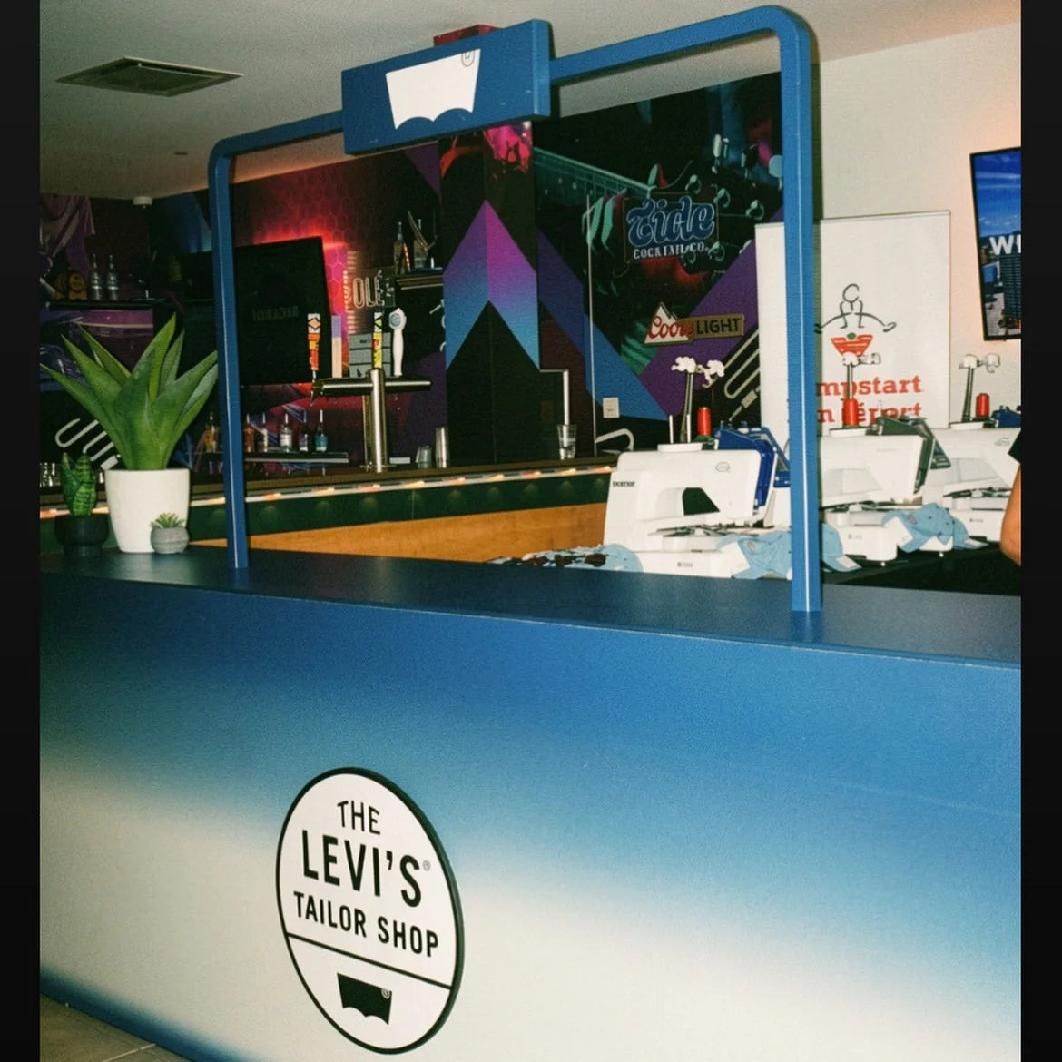 The Levi’s booth at the Calgary event