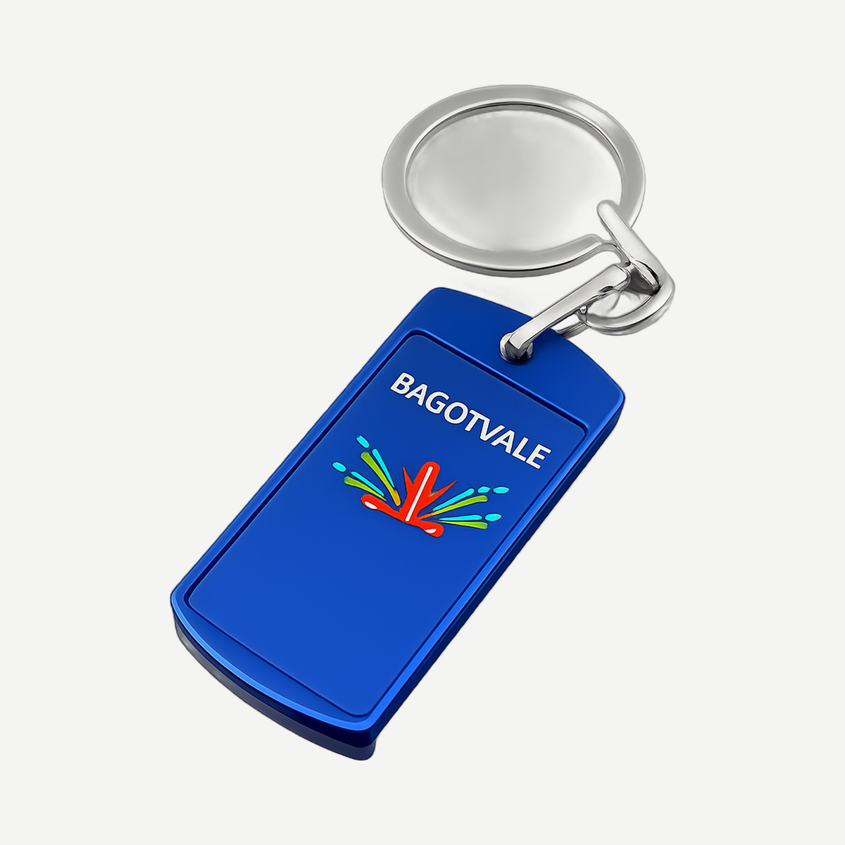 Metal Tag Keychain - Royal Blue | Limitless Toronto