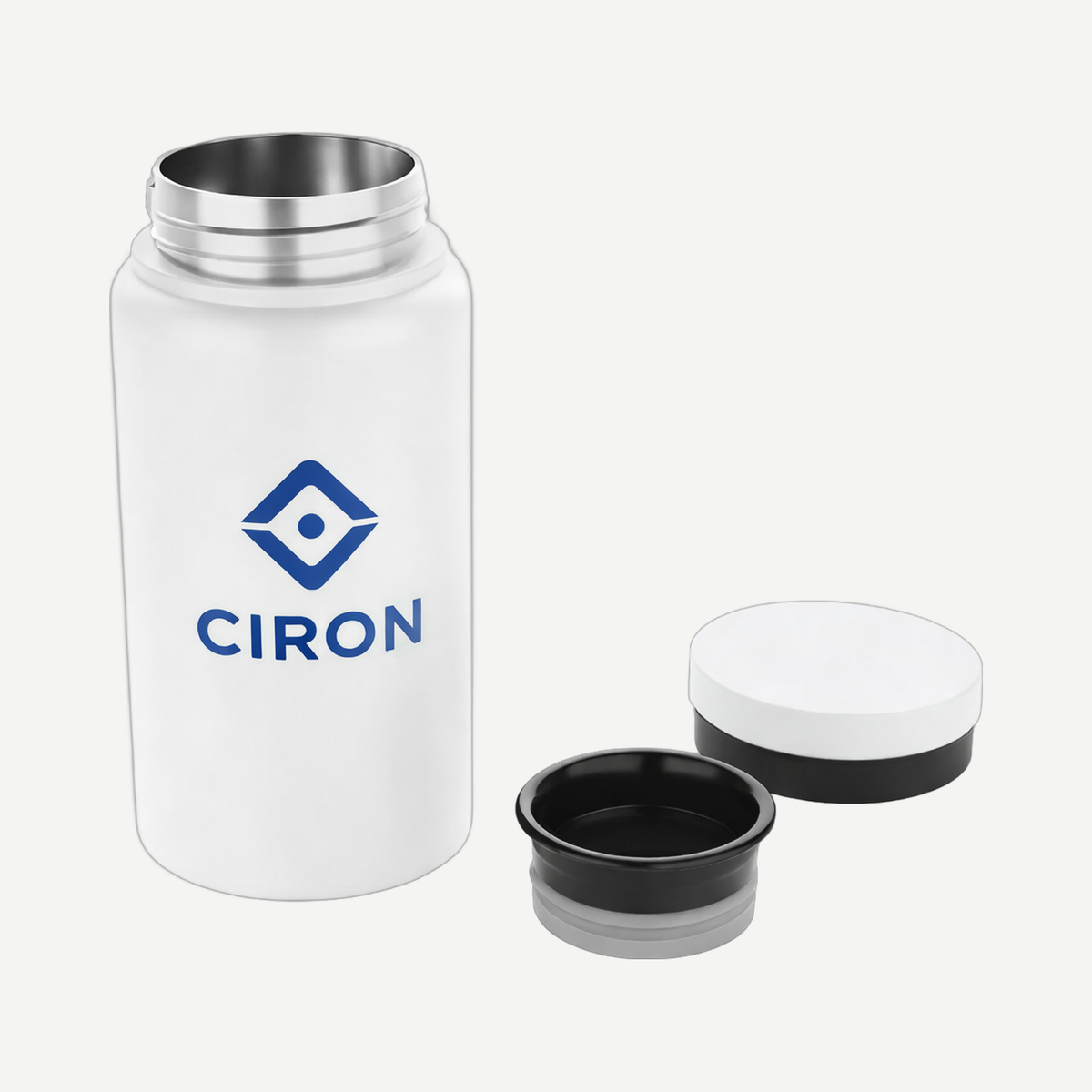 Mini 350 ml / 12 Oz Stainless Steel Bottle - White | Limitless Toronto