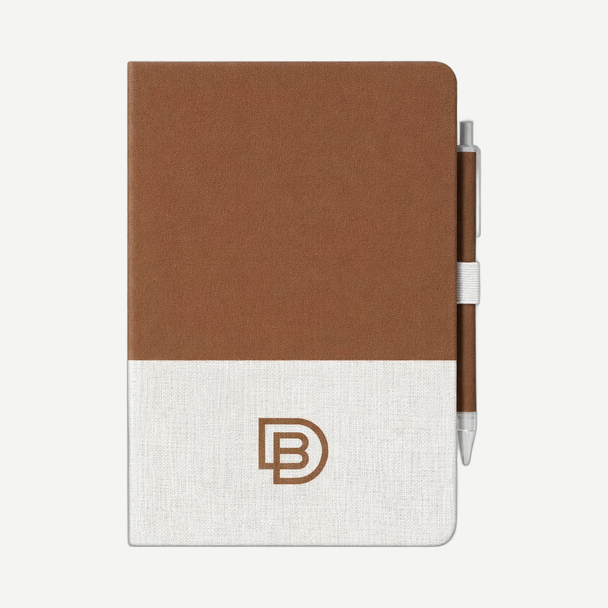 Montado Cork And Linen Journal - Brown/White | Limitless Toronto