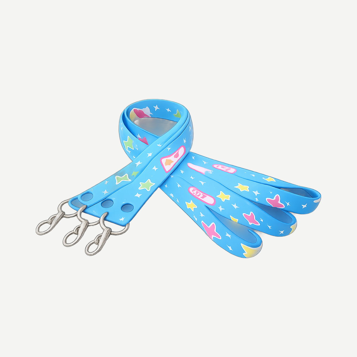Polyester Lanyard With Lobster Clip - Sky Blue | Limitless Toronto