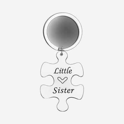 Puzzle Keychain With Ring