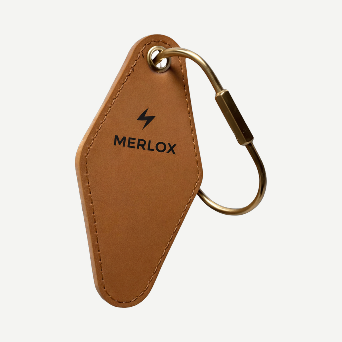 Rhombic Shape Pu Leather Keychain With Oval Copper Ring | Limitless Toronto