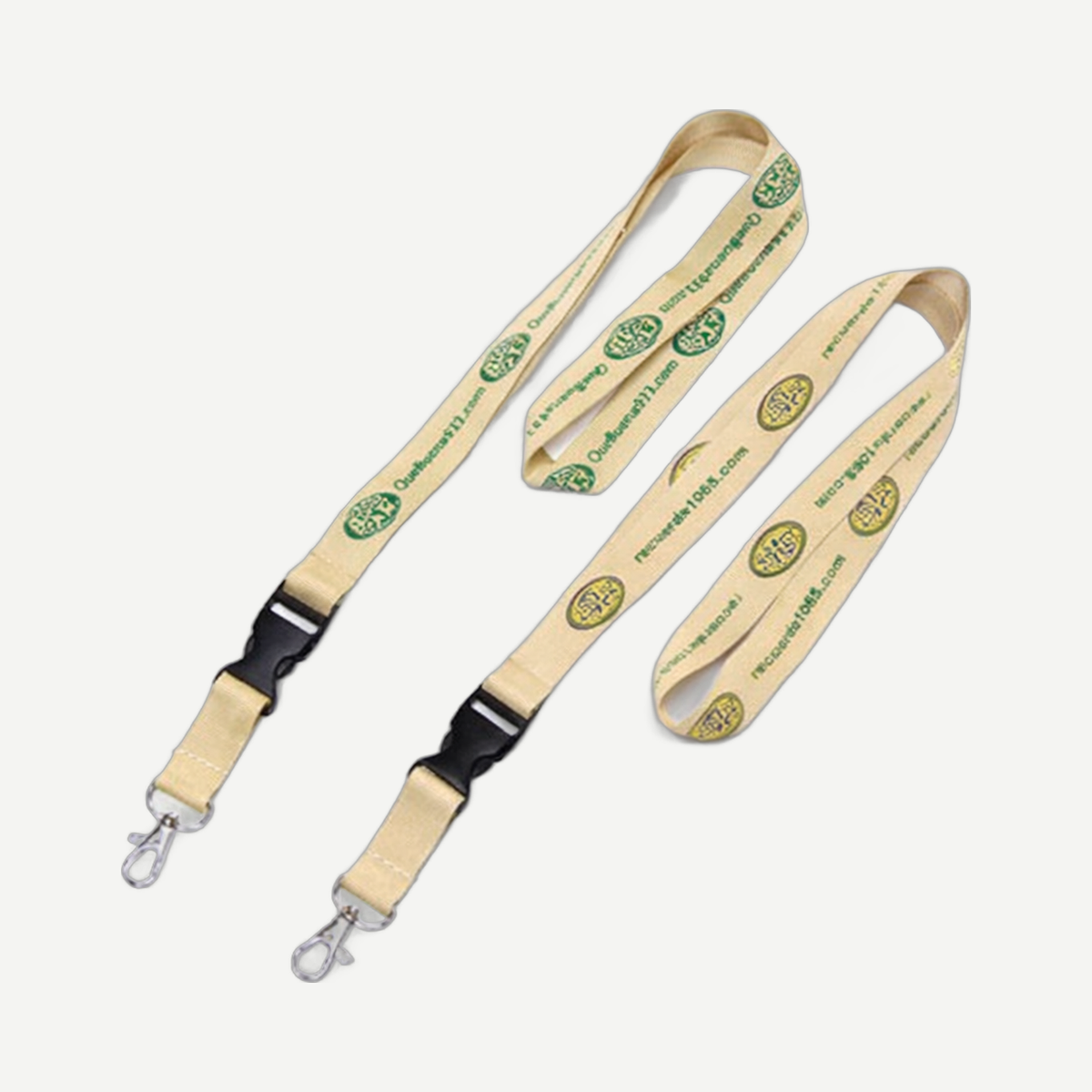 Silk Screen Printed Polyester Lanyard, 20 mm - Beige | Limitless Toronto