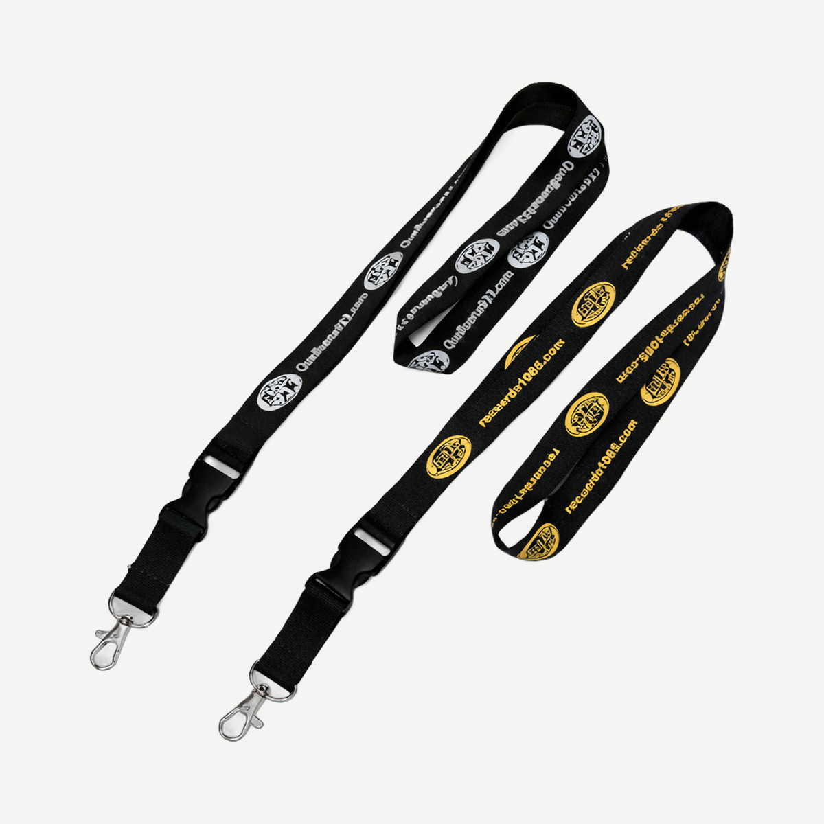 Silk Screen Printed Polyester Lanyard, 20 mm - Black | Limitless Toronto