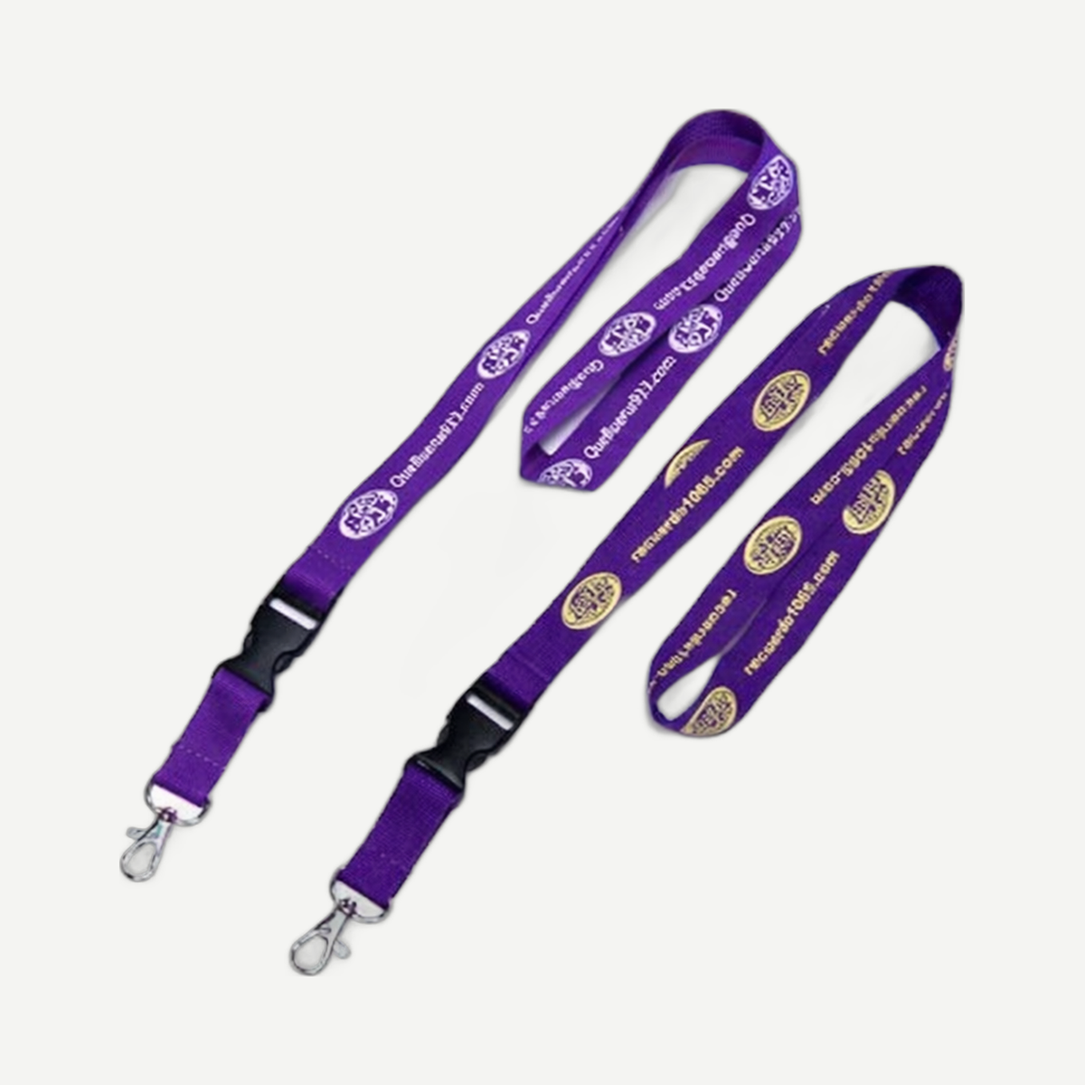 Silk Screen Printed Polyester Lanyard, 20 mm - Purple | Limitless Toronto
