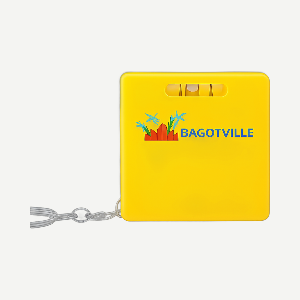 Square Level Tape Measure Key Tag - Yellow | Limitless Toronto