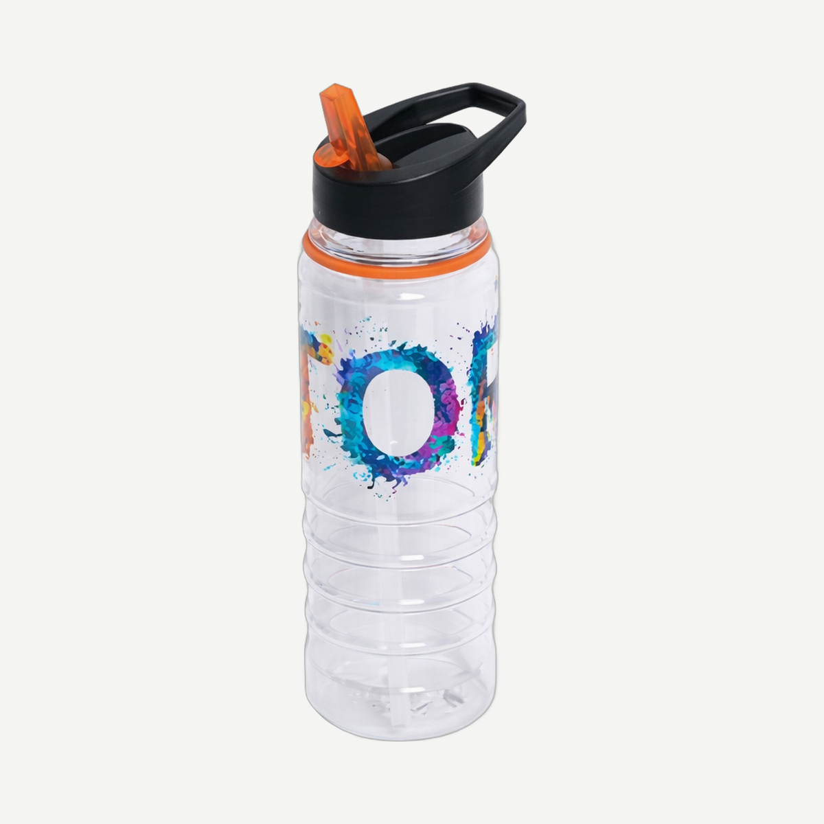 Tritan 750 ml (25 oz) Water Bottle - Spout Top - Orange/Clear | Limitless Toronto