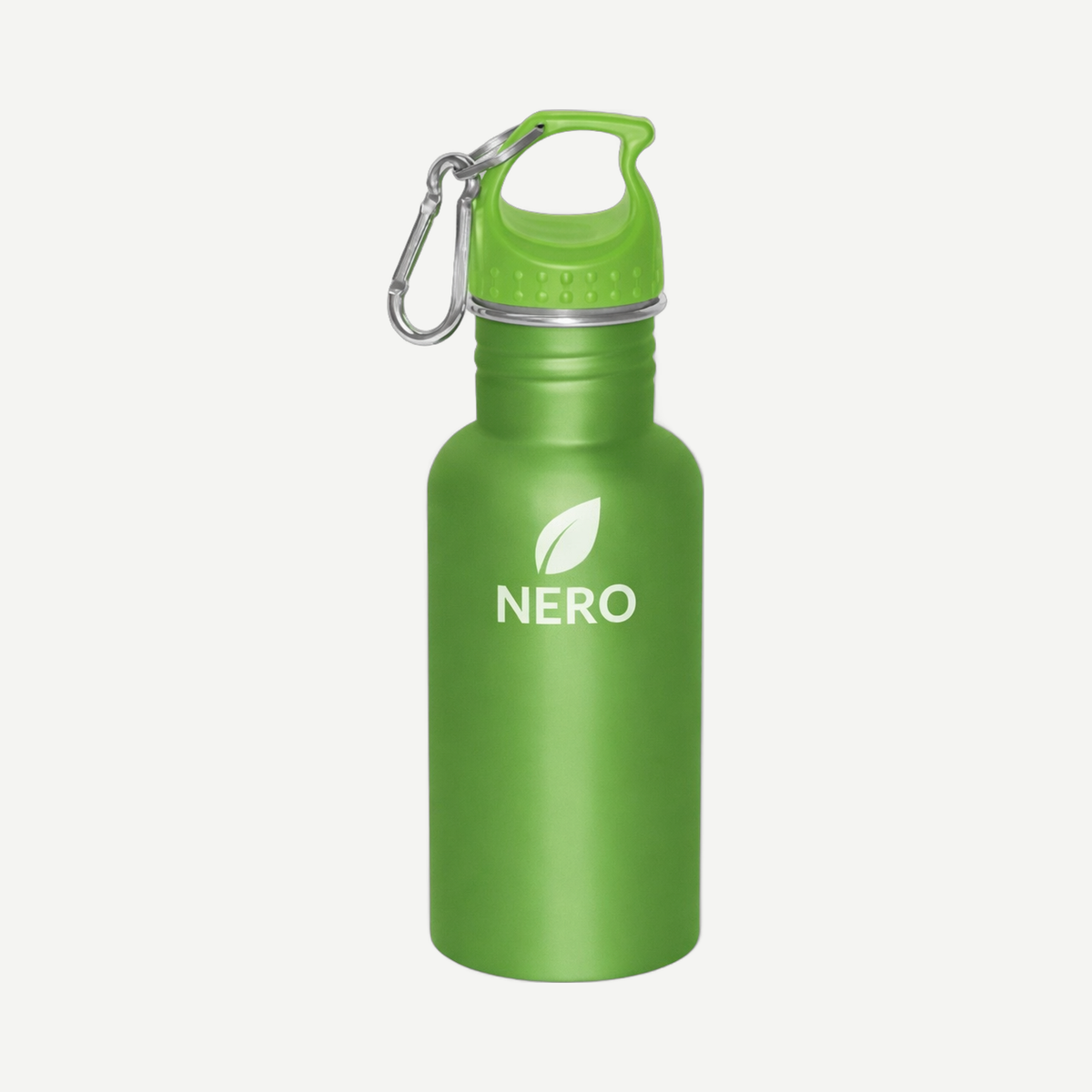 Wide Mouth 500 ml (17 oz) Stainless Steel Water Bottle - Lime Green Matte Metallic | Limitless Toronto