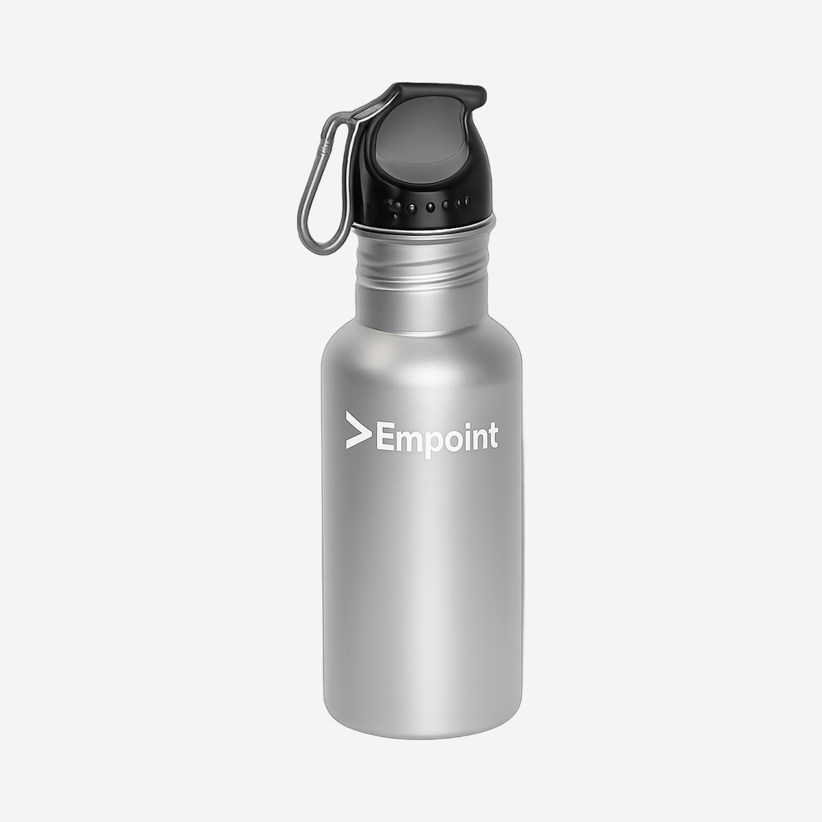 Wide Mouth 500 ml (17 oz) Stainless Steel Water Bottle - Silver Matte Metallic | Limitless Toronto