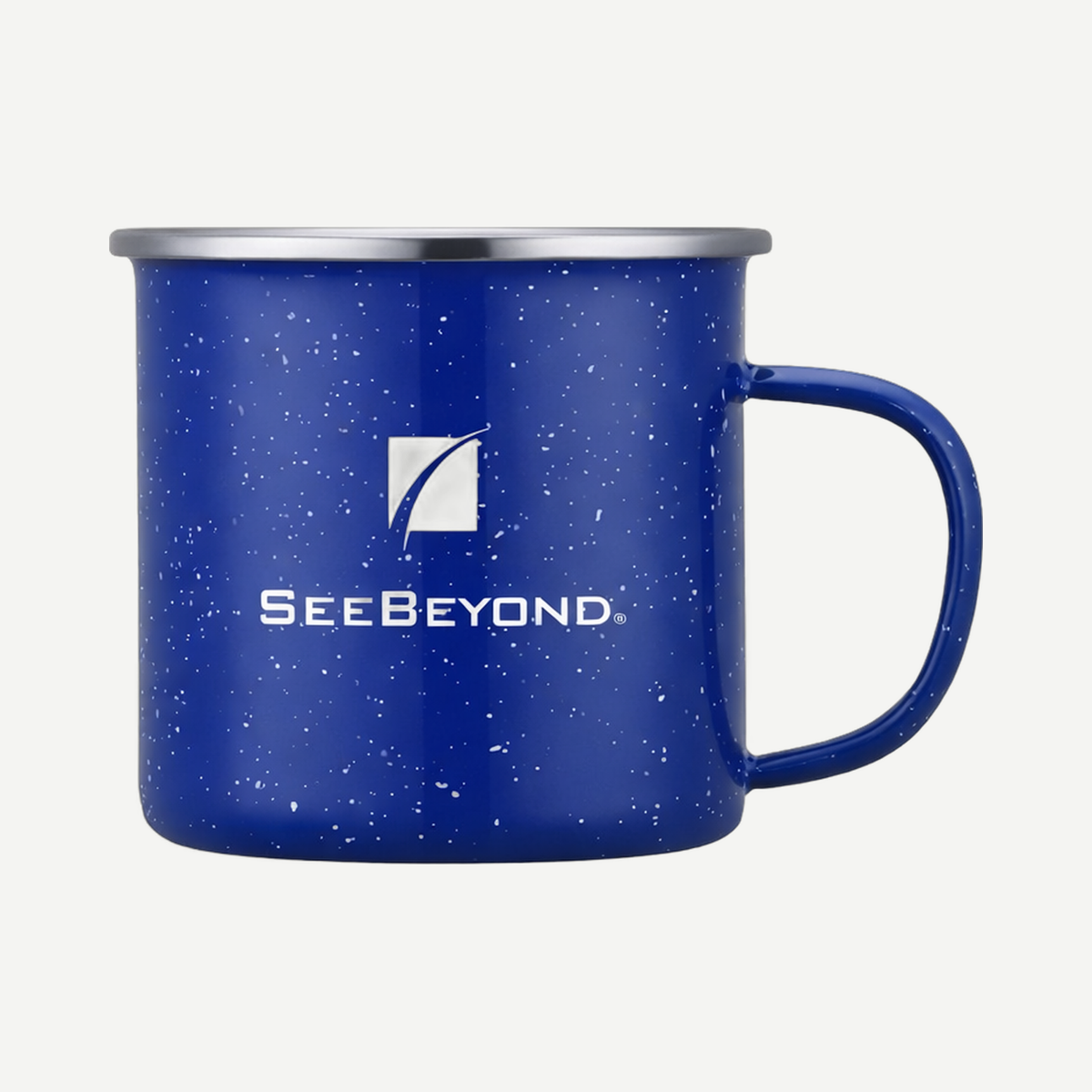 Wren Enamel Mug w/SS Rim - 16oz - Blue | Limitless Toronto