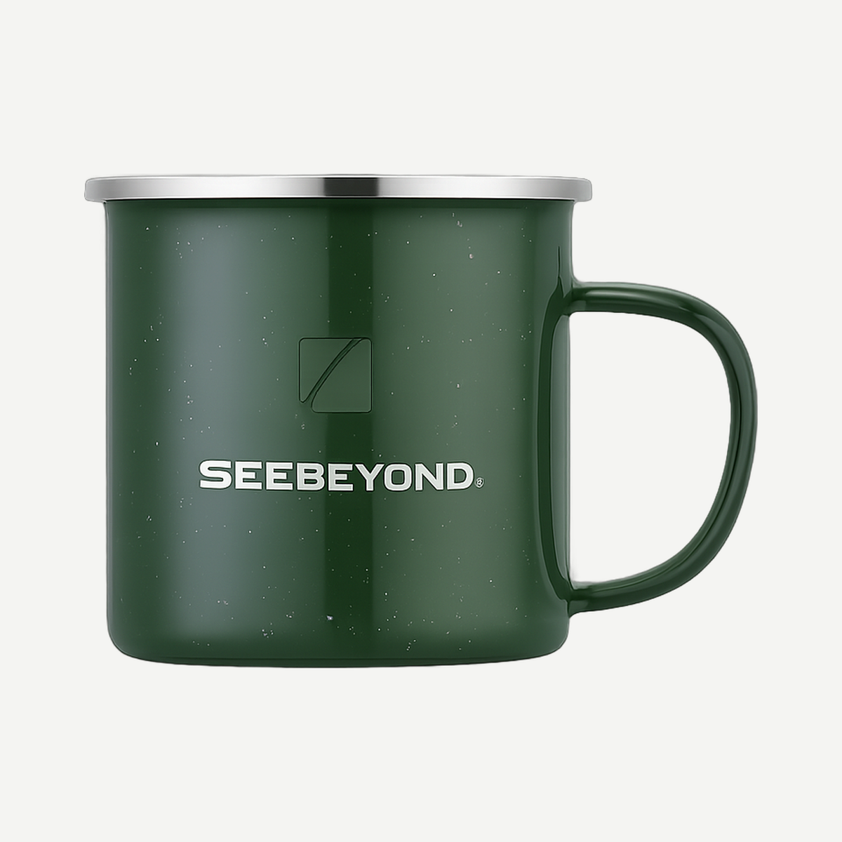 Wren Enamel Mug w/SS Rim - 16oz - Green | Limitless Toronto