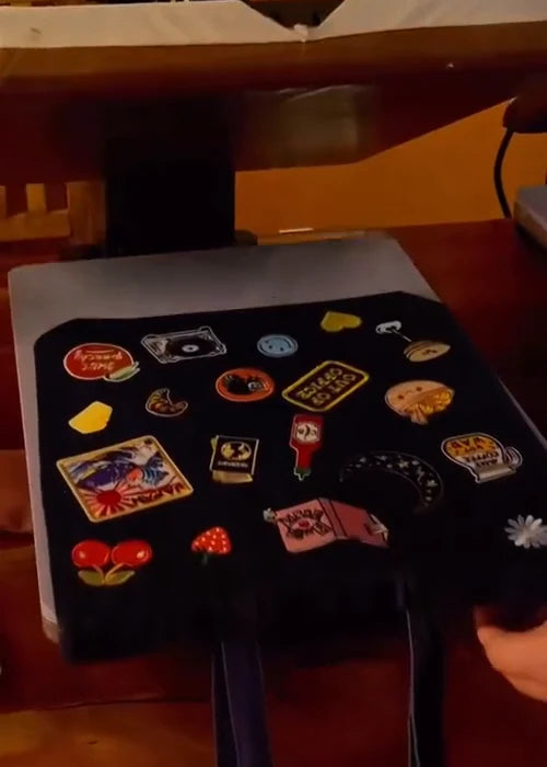 POSHMARK: A DENIM TOTE PATCH BAR: project film still
